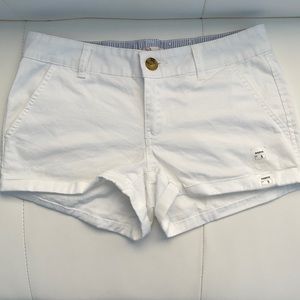 White SO preppy shorts